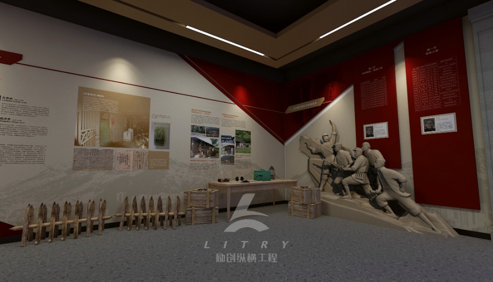 成都展厅设计装修公司-文化墙设计制作公司-企业文化建设一体化公司-四川励创纵横建设工程有限公司的展厅设计建设案例